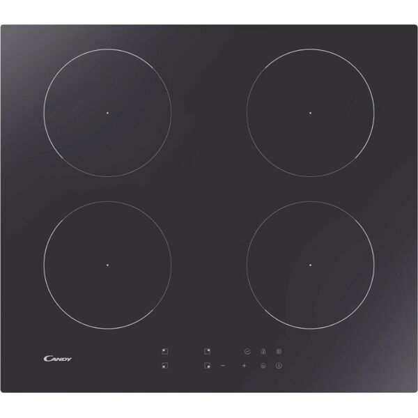 candy cdj642ktt piano cottura induzione 4 fuochi 60 cm colore nero - cdj642ktt