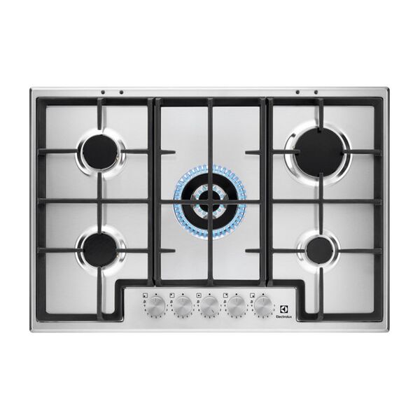 electrolux egs75362x acciaio inossidabile da incasso 75 cm gas 5 forne