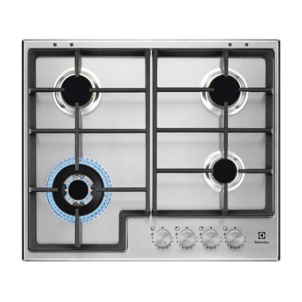 electrolux egs64362x acciaio inossidabile da incasso 59.5 cm gas 4 for