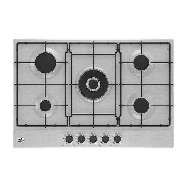 beko hiaw75223sxe acciaio inossidabile da incasso 75 cm gas 5 fornello