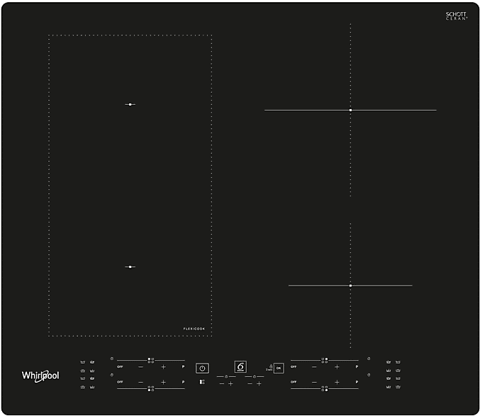 Whirlpool PIANO COTTURA A INDUZIONE  WL B8160 NE, 4 zone cottura, 59 cm x 51