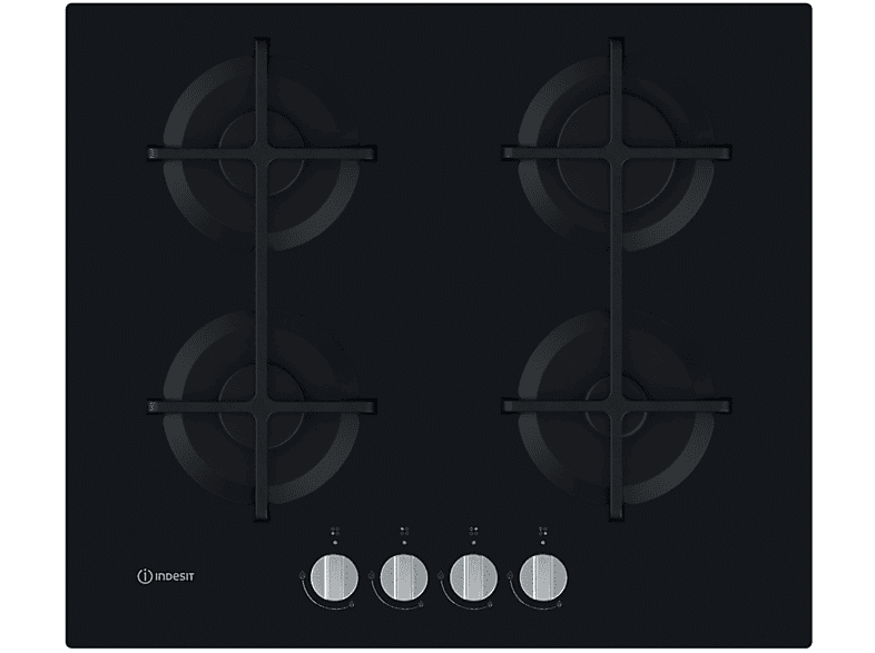 Indesit PIANO COTTURA  ING 61T BK, 4 zone cottura, 59 cm x 51