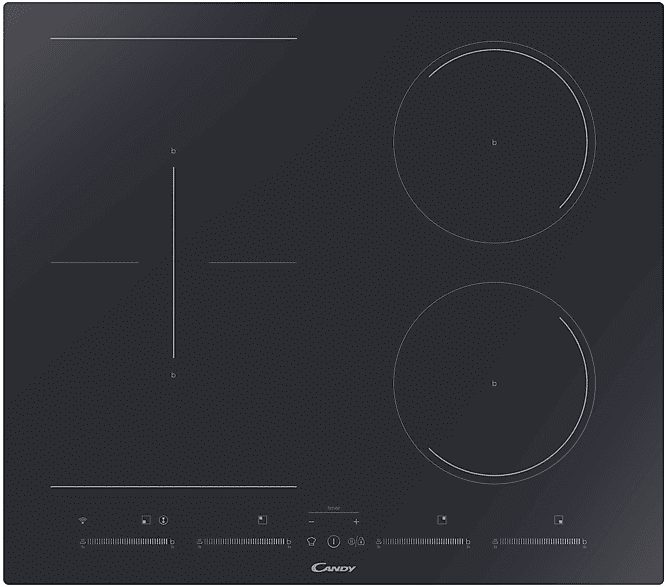 Candy PIANO COTTURA A INDUZIONE  CETPS64MCWIFITT, 4 zone cottura, 59 cm x 52