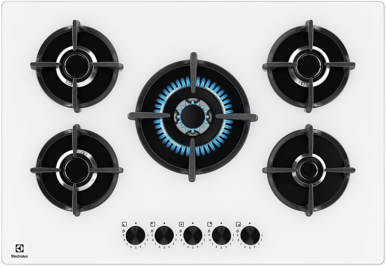 Electrolux PIANO COTTURA  EGG75372W, 5 zone cottura, 74 cm x 51