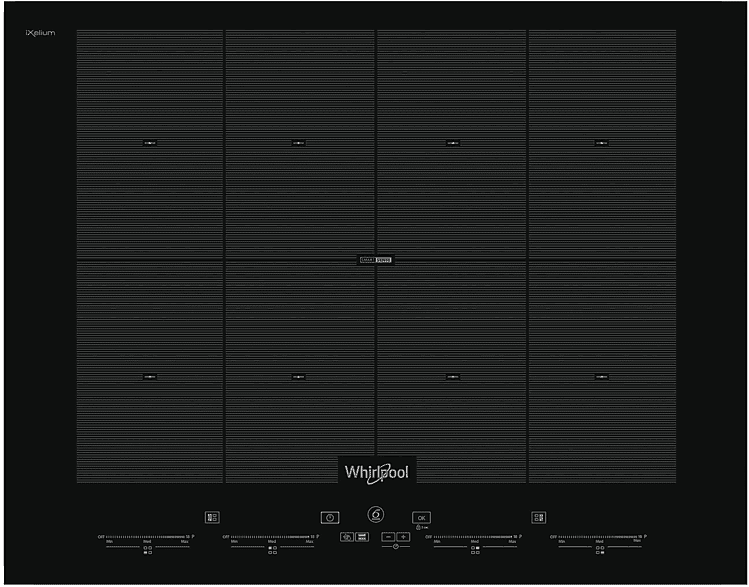 Whirlpool PIANO COTTURA A INDUZIONE  SMO 658C NE, 4 zone cottura, 65 cm x 51