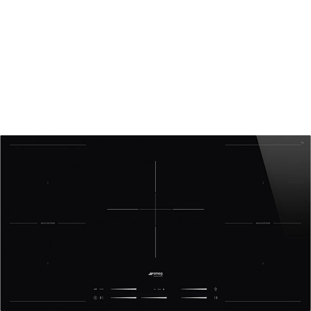 Ⓜ️🔵🔵🔵 Smeg SI2M7953D - Piano cottura Induzione, 90 cm, Nero, Estetica Universale, Elett