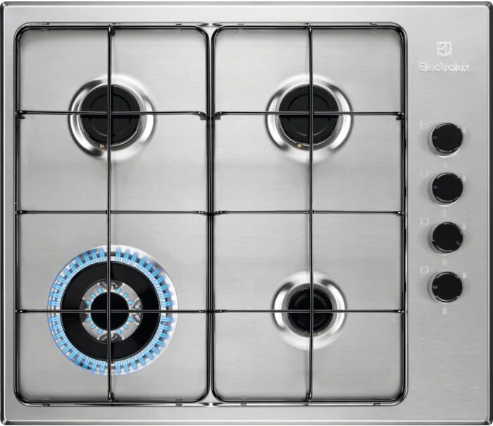 Electrolux EGS6414X piano cottura Acciaio inossidabile Da incasso 60 cm Gas 4 Fornello(i)