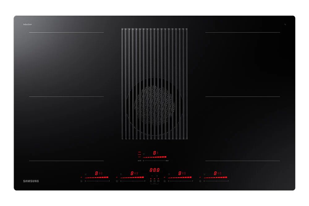 Samsung Piano a induzione con cappa integrata filtrante Infinite Line™ 80cm NZ84T9747VK