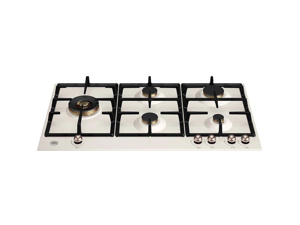 Bertazzoni P905LHERAC piano cottura Rame, Avorio Da incasso 89 cm Gas 5 Fornello(i)