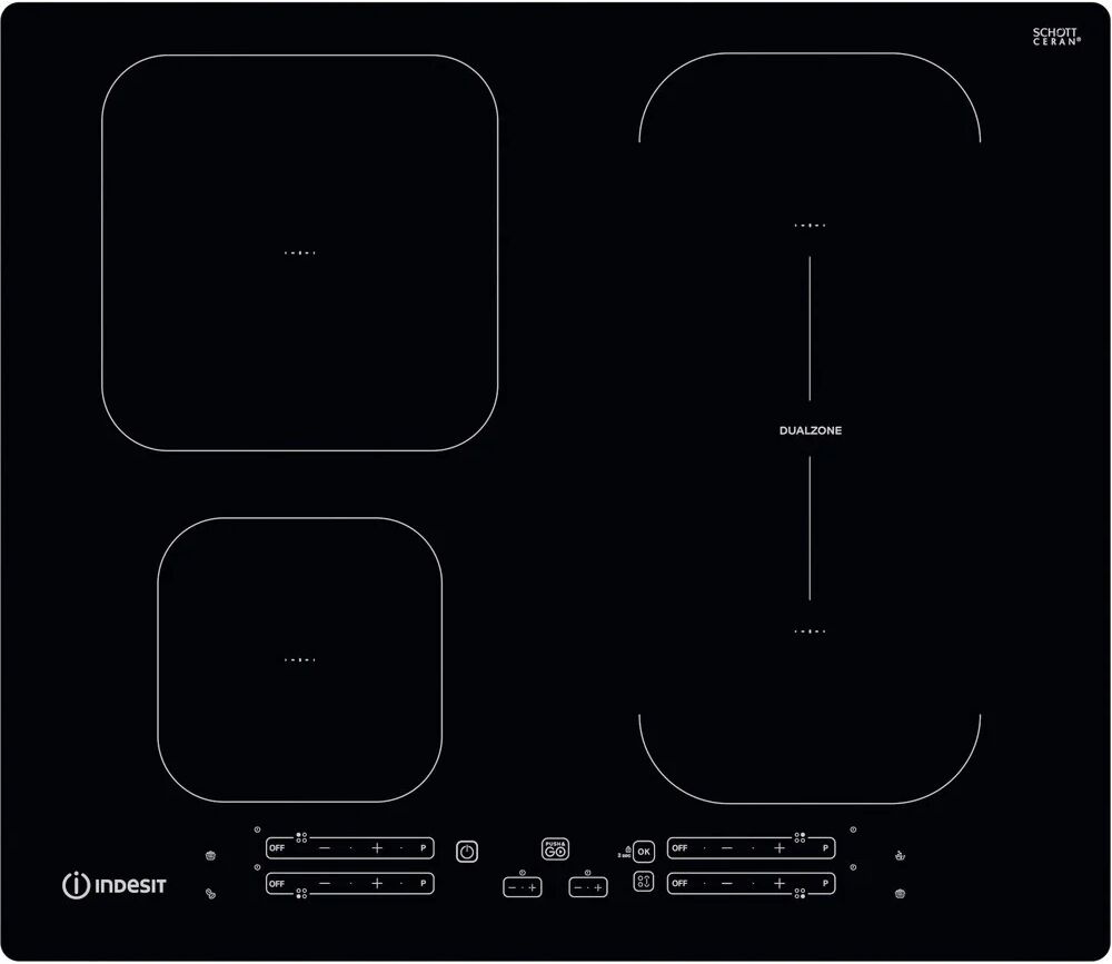 Indesit Piano cottura a induzione IB 65B60 NE