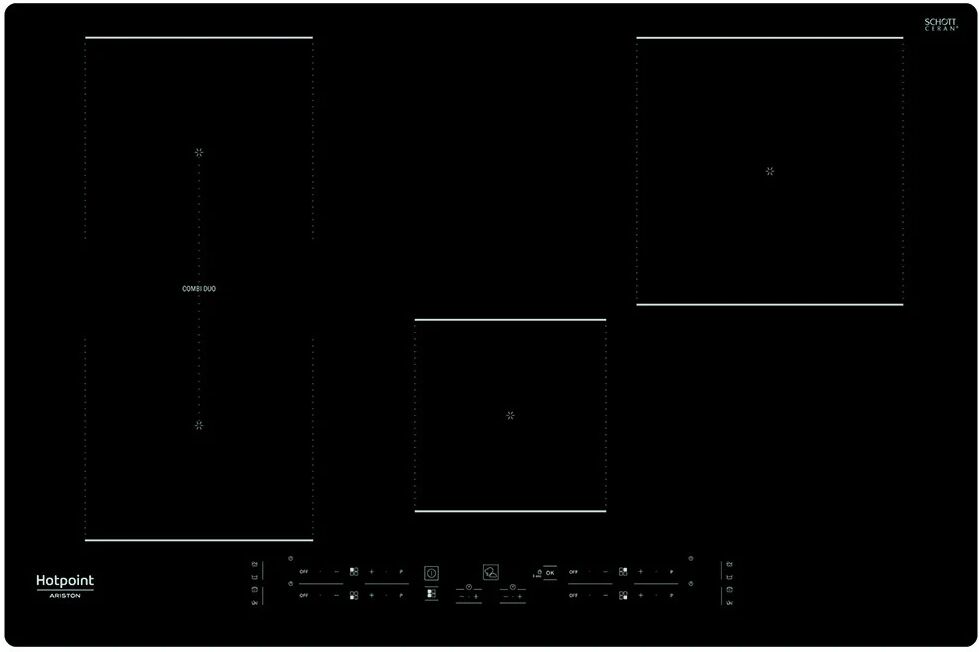 Hotpoint Piano cottura a induzione HB 0577B NE