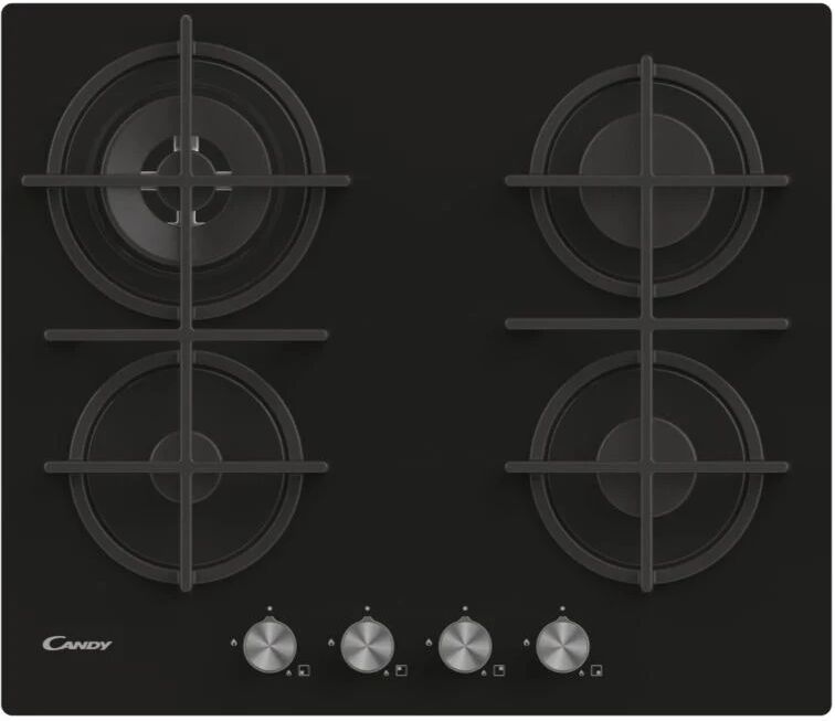 Candy Moderna CVG6BR4WPB Nero Da incasso 59 cm Gas 4 Fornello(i)