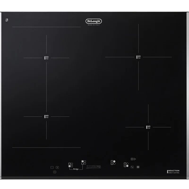 delonghi piano cottura induzione 4 zone l 58 cm pin 65 tc de'longhi nero