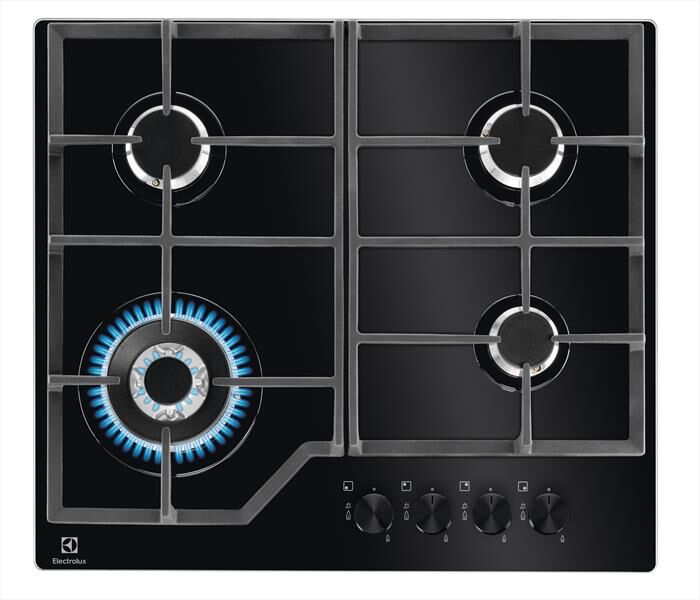 Electrolux Piano Cottura A Gas Egm6343yak 0cm-gas On Glass Nero