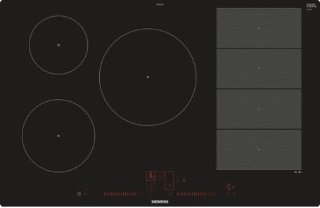Siemens EX801LVC1E piano cottura Nero, Acciaio inossidabile Da incasso Piano cottura a induzione 5 Fornello( (EX801LVC1E_price1)
