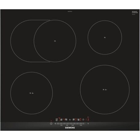 Siemens EH675FFC1E piano cottura Nero, Acciaio inossidabile Da incasso Piano cottura a induzione 4 Fornello( (EH675FFC1E_price1)