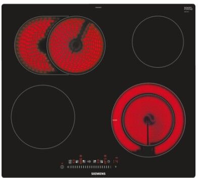 Siemens ET601FNP1E piano cottura Nero, Acciaio inossidabile Da incasso Ceramica 4 Fornello(i) (ET601FNP1E) (ET601FNP1E_price1)