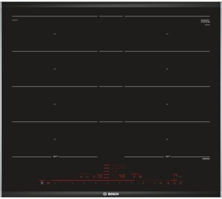 Bosch Serie 8 PXY675DC1E piano cottura Nero Da incasso Piano cottura a induzione 4 Fornello(i) (PXY675DC1E)