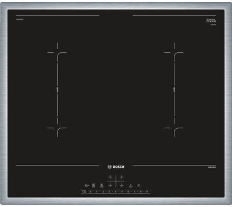 Bosch Serie 6 PVQ645FB5E piano cottura Nero, Acciaio inossidabile Da incasso Piano cottura a induzione 4 For (PVQ645FB5E_price1)