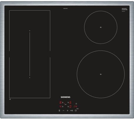 Siemens iQ500 EM645CSB5E piano cottura Nero, Acciaio inossidabile Da incasso Piano cottura a induzione 4 For (EM645CSB5E_price1)