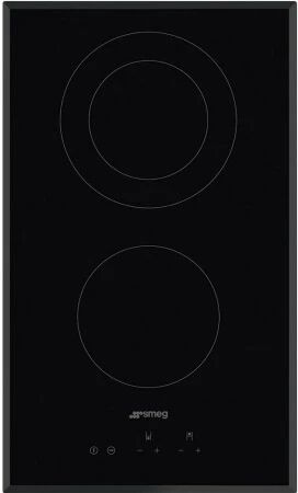 SMEG SE332EPB piano cottura Nero Da incasso 30 cm Ceramica 2 Fornello(i)