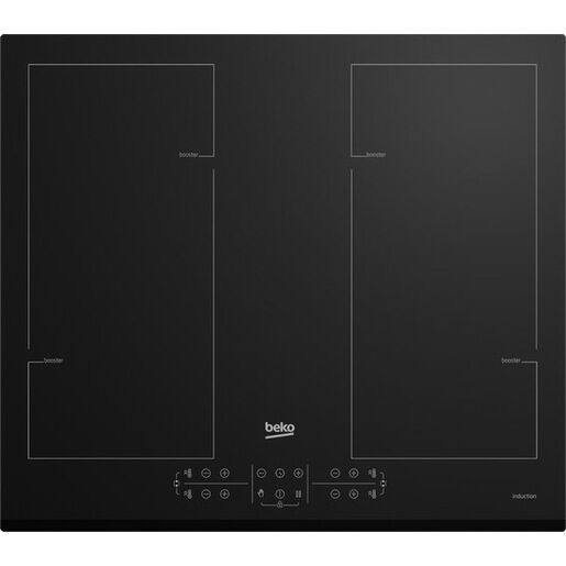 Beko HII64206F2MT Nero Da incasso 58 cm Piano cottura a induzione 4 Fo