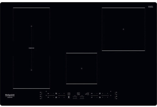 Hotpoint HB 0577B NE Nero Da incasso 77 cm A induzione 4 Fornello(i)