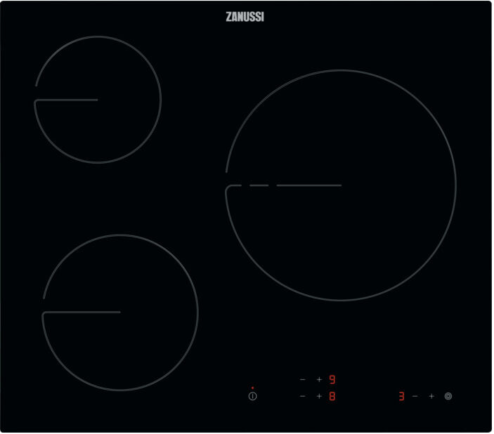 Zanussi Placa De Vitrocerâmica 3 Zonas Zhrn639k - Zanussi
