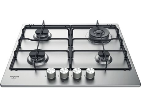 Hotpoint Placa de Gás PPH 60P D IX (Gás Natural - 59 cm - Inox)