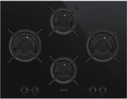 SMEG Placa de Gás DSN PV664LCNX (Gás Natural - 65 cm - Preto)