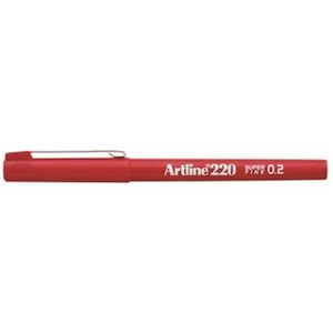 Fineliner Artline 220 SF 0.2 röd 12st