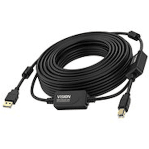 VISION Professional installation-grade USB 2.0 active cable