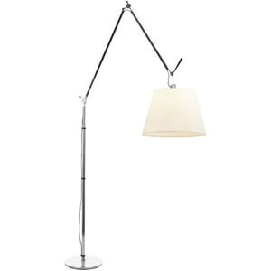 Artemide - Tolomeo Mega Golvlampa, Aluminium, Skärm I Pergamentpapper Ø 42 Cm, Med On-Off Knapp - Aluminium - Silver - Skärmlampor