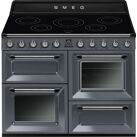 Smeg TR4110IGR2 110cm Victoria Electric Range Cooker - With Induction Hob - Slate Grey