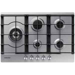 Samsung 5 Burner Gas Hob with Cast Iron Grates in Silver (NA75J3030AS/EU)