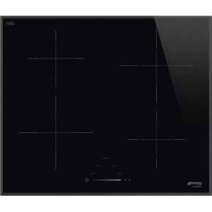 Smeg SI4642B 60cm Black 4 Zone Angled Edge Glass Induction Hob - Black Glass