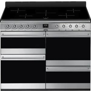 Smeg SYD4110I-1 Stainless Steel 110cm Symphony Induction Range Cooker - Black / Stainless