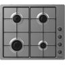 CANDY CHW6LBX Gas Hob - Stainless Steel, Stainless Steel