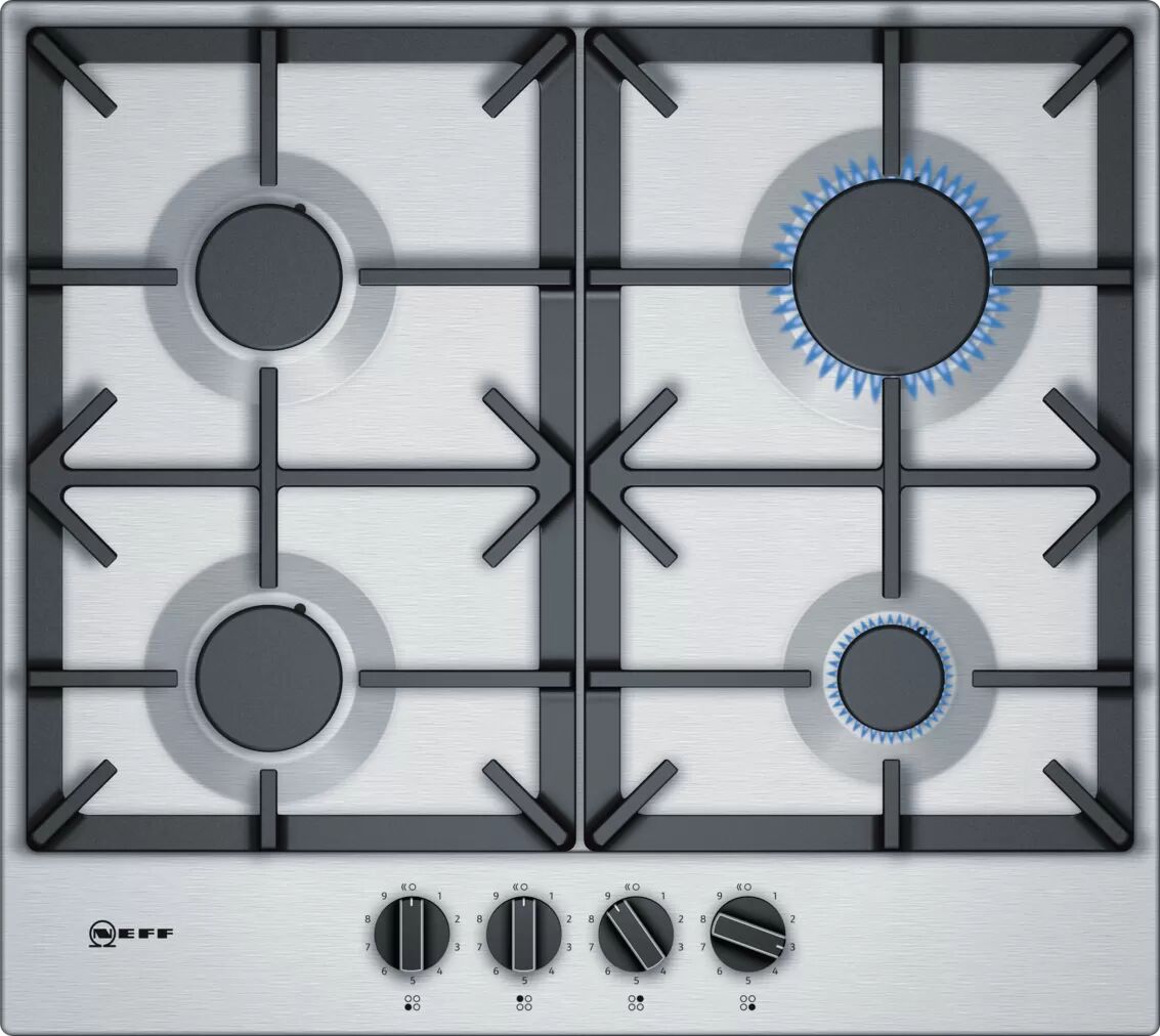 Neff N70 T26DS49N0  Gas Hob Stainless Steel  Stainless Steel