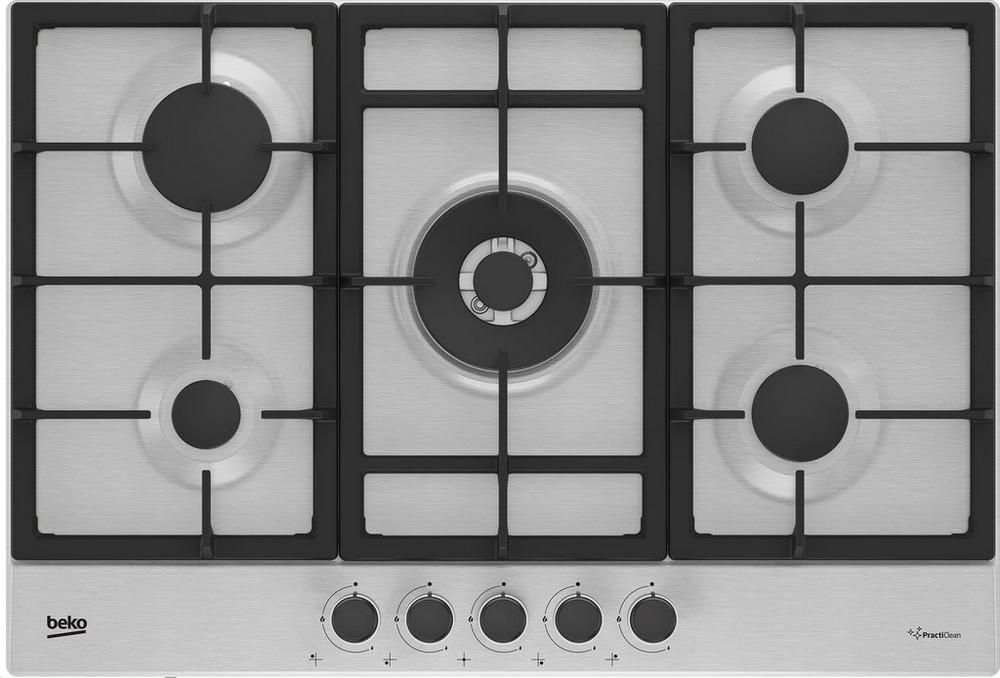 Beko CIHYG32SXE 75cm 5 Burner Gas Hob - Stainless Steel