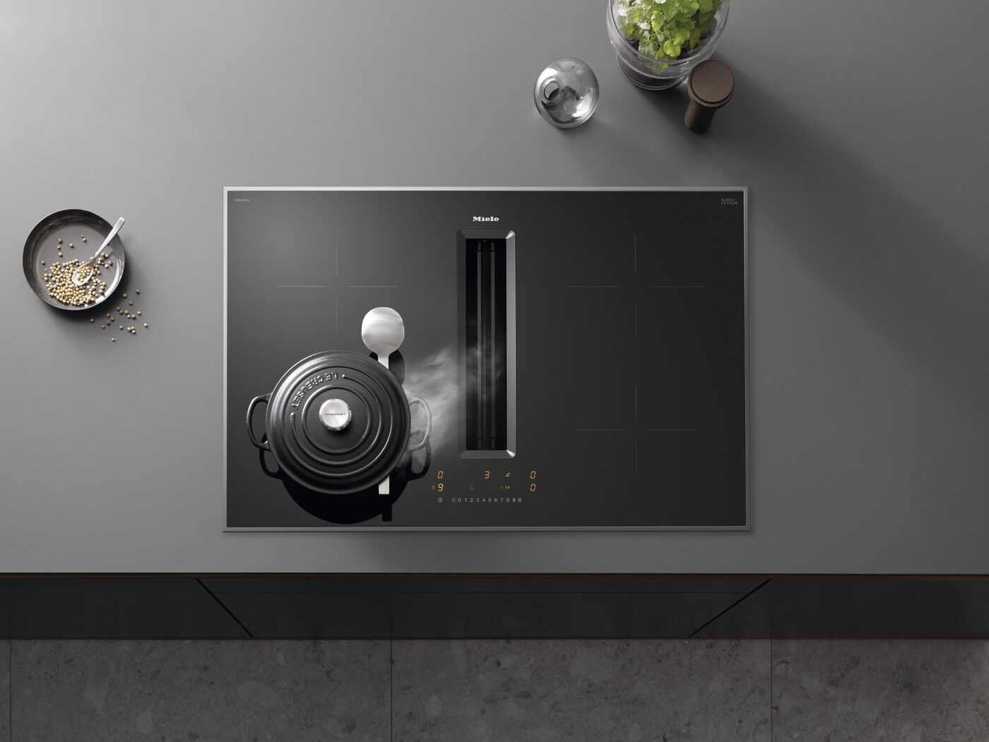 Miele KMDA7272FR-U 80cm Induction 2 in 1 Hob with 4 cooking zones