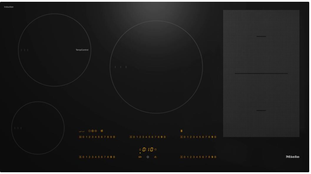 Miele KM7629FX 5 Zone Induction Hob With Onset Controls With Temp Control