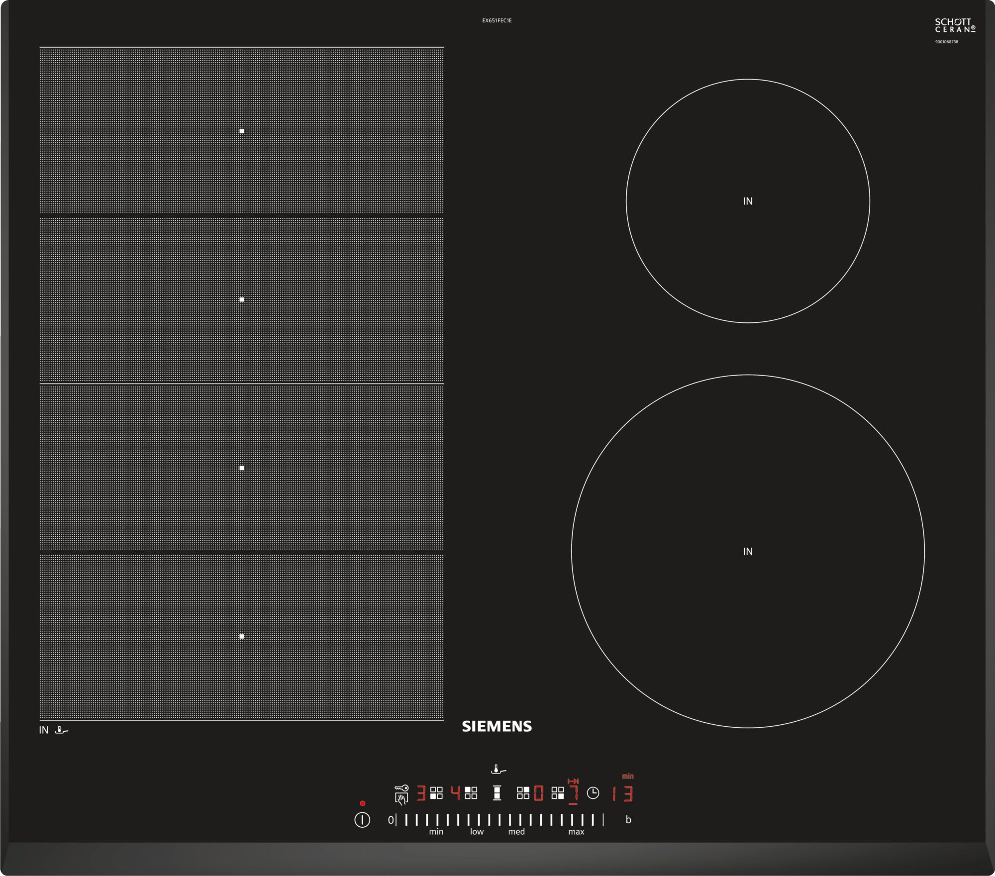 Siemens iQ700 EX651FEC1E 60cm Induction Hob Black