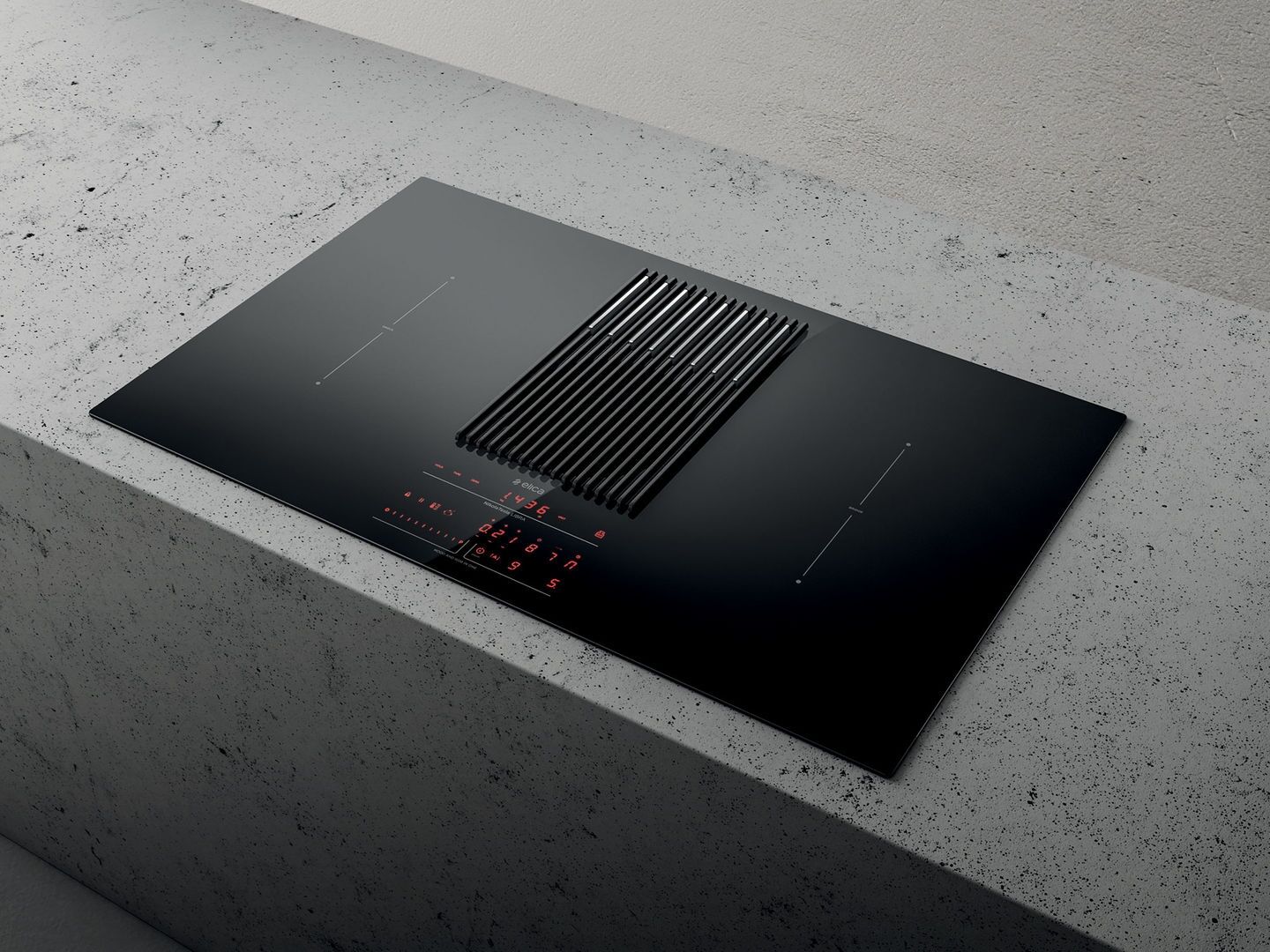 Elica NIKOLIBRADUCTBL Nikolatesla Libra Induction Hob with Integrated Scale-Black-Duct Out