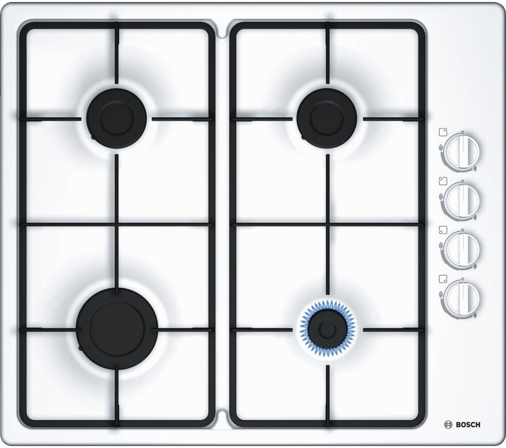 BOSCH Serie 2 PBP6B2B60 Gas Hob - White, White