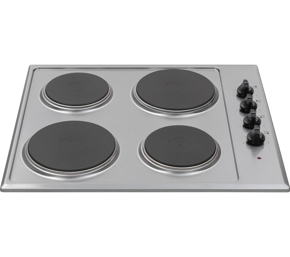 ESSENTIALS CSPHOBX21 Electric Solid Plate Hob - Inox, Silver/Grey