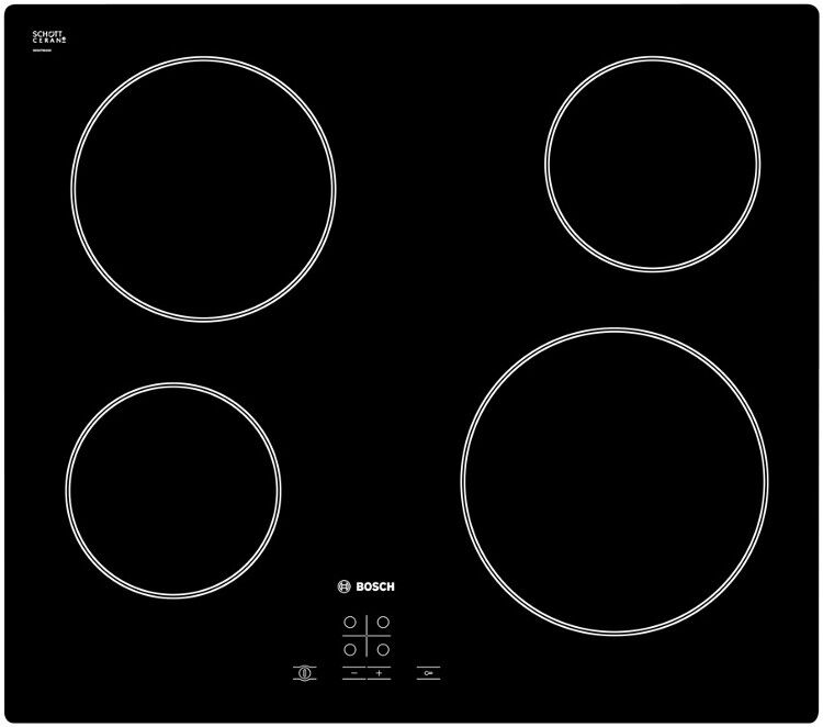 Bosch Serie 4 Classixx PKE611D17E Ceramic Hob - Black