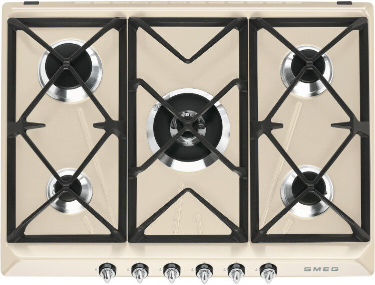 Smeg Victoria SR975PGH 5 Burner Gas Hob - Cream