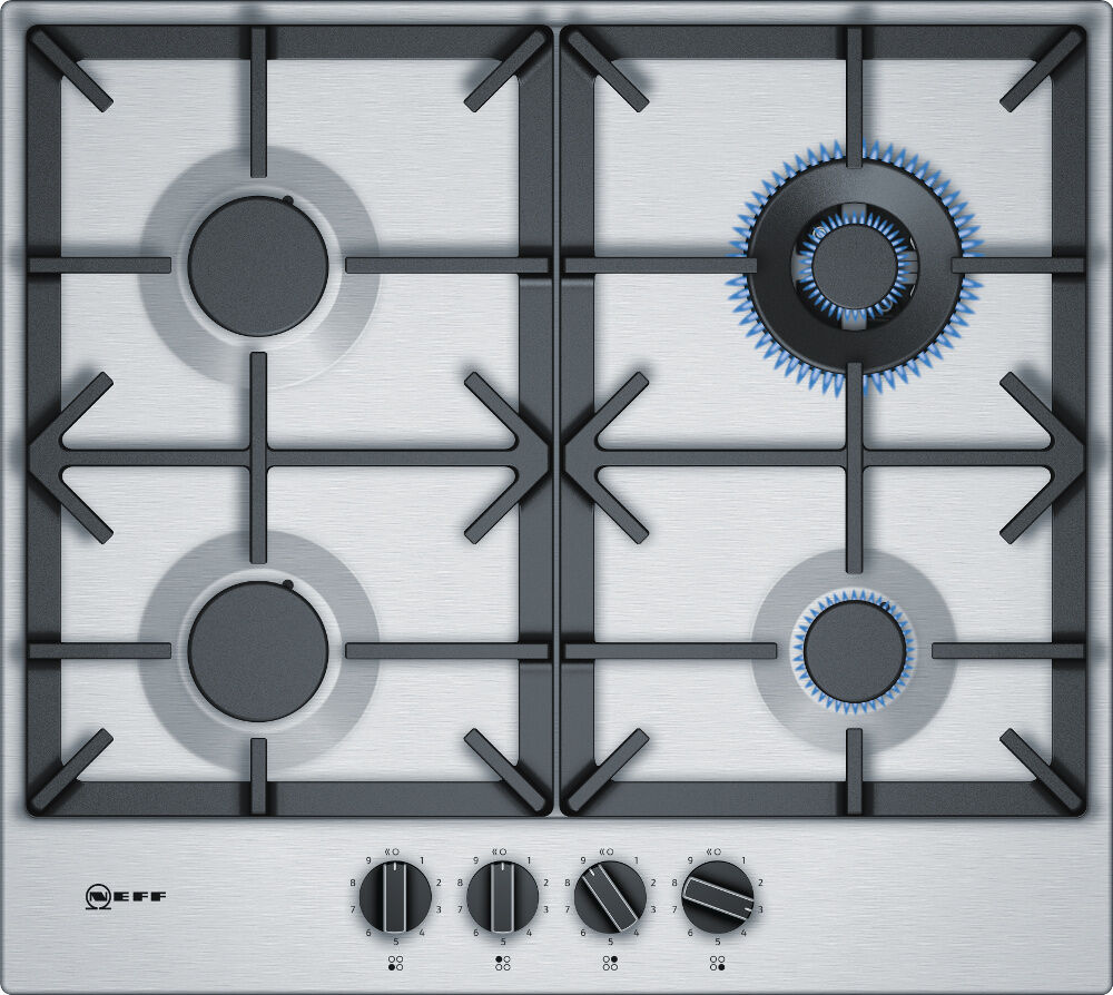 Neff N70 T26DS59N0 4 Burner Gas Hob - Stainless Steel