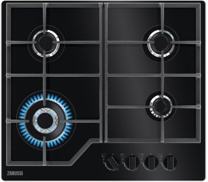 Zanussi ZGGN645K 4 Burner Gas Hob - Black